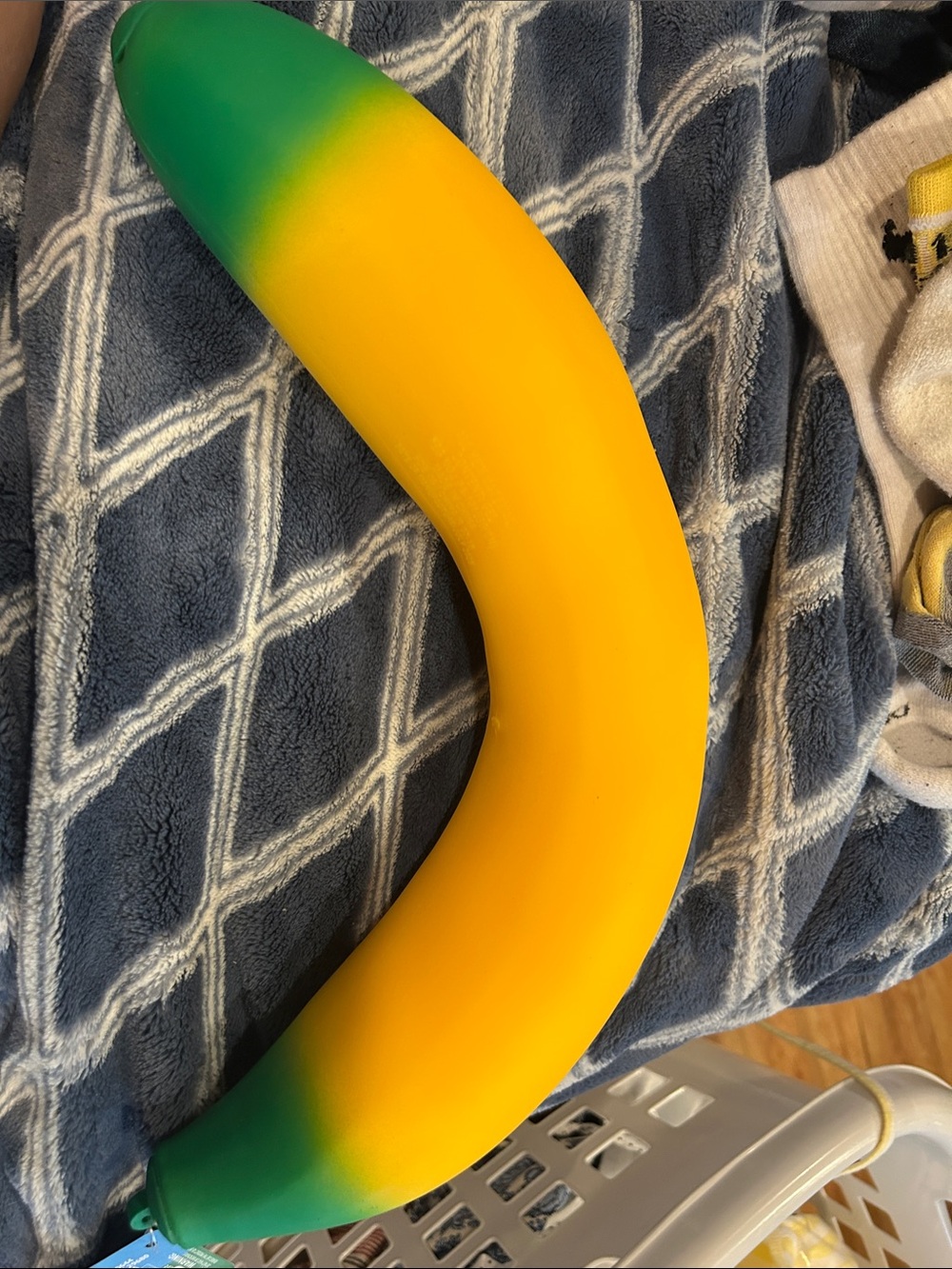Squeezy Banana squishie NWT Yellow and Green